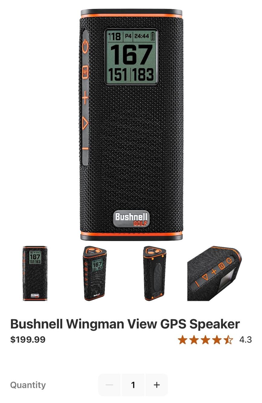 Bushnell Wingman View GPS Speaker
